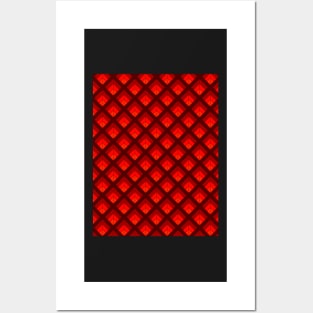 Abstract Red Stripes Posters and Art